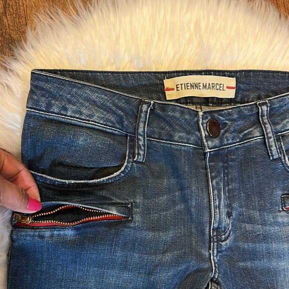 Etienne Marcel Skinny Moto Jeans - Picture 6 of 10